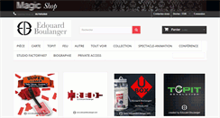 Desktop Screenshot of edouardboulanger.com
